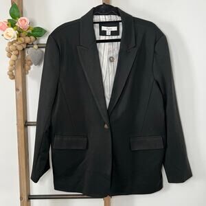 C by One Black Long Sleeve Blazer Size X Large